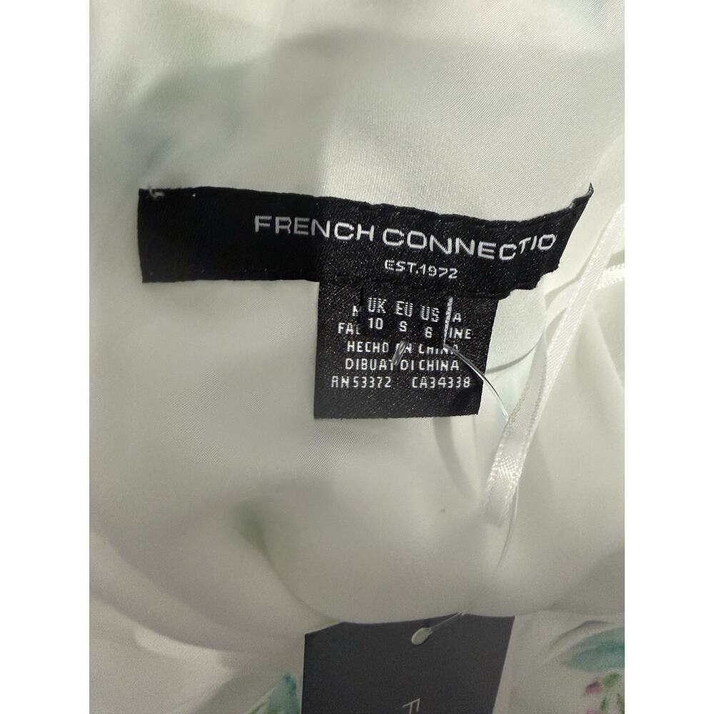 NWT French Connection Anna Fleur Floral Cowl Neck Satin Maxi Slip Dress Size 6 - Picture 10 of 13